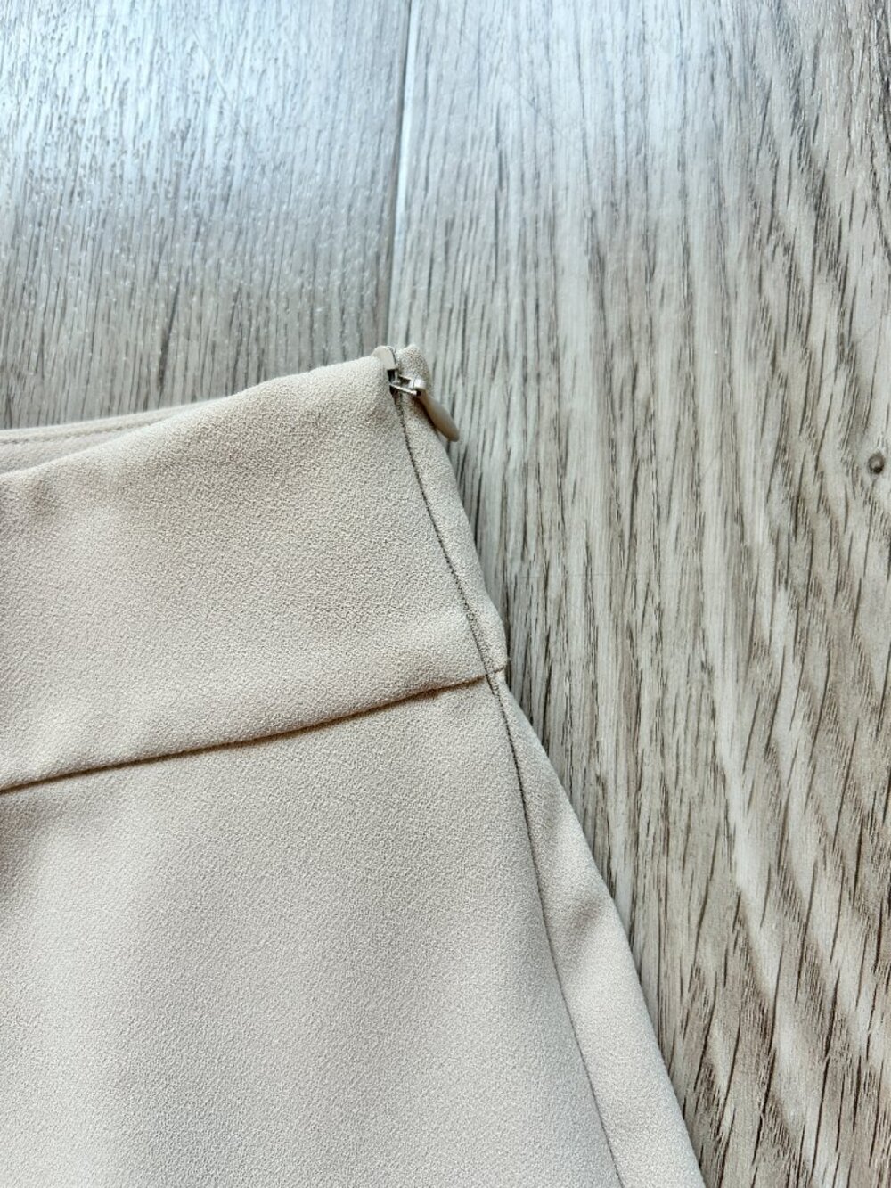 Zara Pleated Pull On Wide Leg Cropped Culottes Pants in Khaki Tan Size M - Picture 5 of 7
